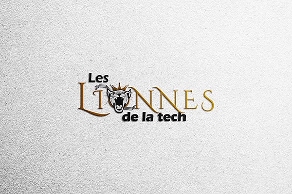 Logo Lionnes de la tech réalisé par ADA MBITA